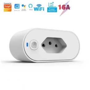 SMART PLUG-Adaptador de soquete Wi-Fi Tuya Smart Life App Control Alexa Google Home Adaptador de soquete 16A