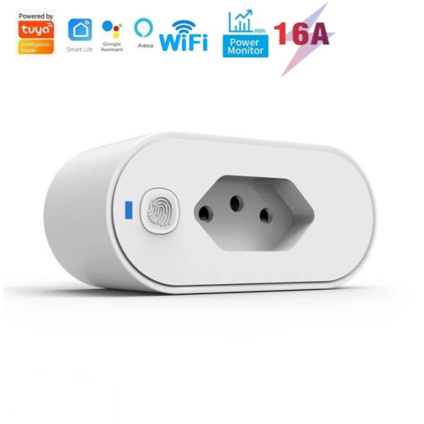 SMART PLUG-Adaptador de soquete Wi-Fi Tuya Smart Life App Control Alexa Google Home Adaptador de soquete 16A