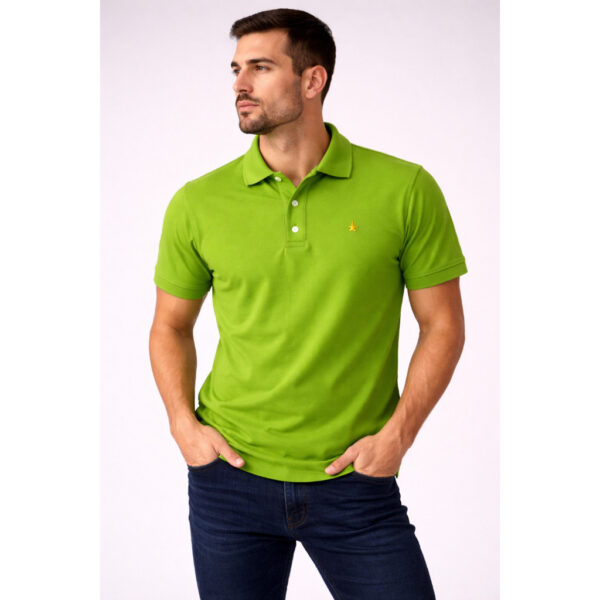 Camisa polo Masculina Tamanhos M, G, GG ,G1 e G2 Excelente Qualidade Cor Verde, Estiloso Casual