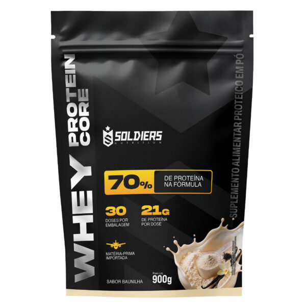 Whey Core Protein Suplemento Alimentar de Proteínas em Pó - Soldiers Nutrition