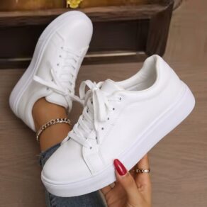 Tênis Feminino Casual Branco Sapatênis confortavel Oadsey