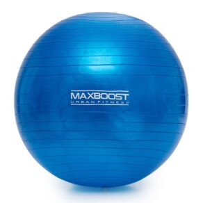 Bola Pilates 65cm Maxboost Fitness Ginástica Yoga Exercícios em Casa Academia e Fortalecimento Muscular