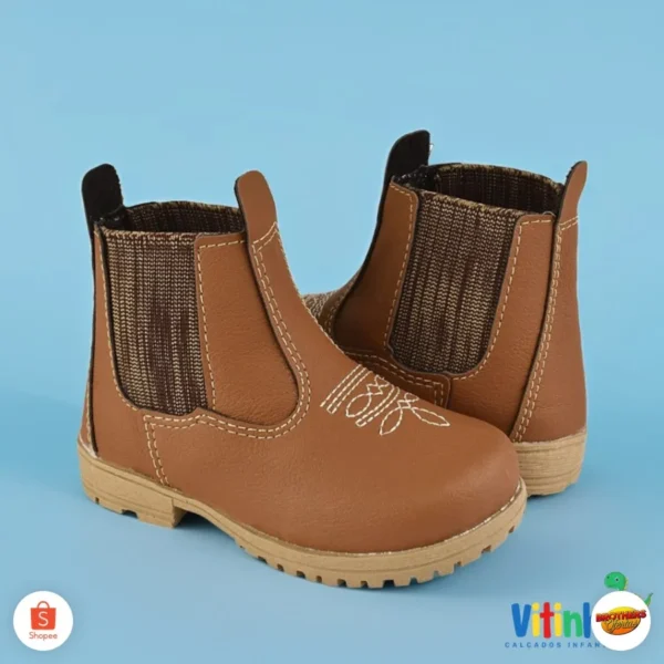 Bota Botinha Infantil Jeca Infantil Masculina Menino Bebe