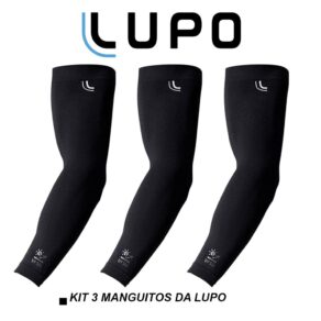Kit 3 Manguito Dry Unissex Lupo Protecão Uv50+ Compressão