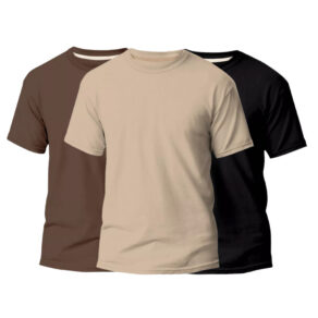 Kit 3 Camisetas Algodão Premium | Básicas, Confortáveis e Econômicas