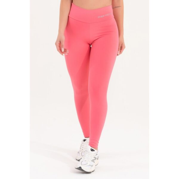 Legging Fitness Feminina Basica Goiaba Em Poliamida Premium Com Alta Performance E Durabilidade