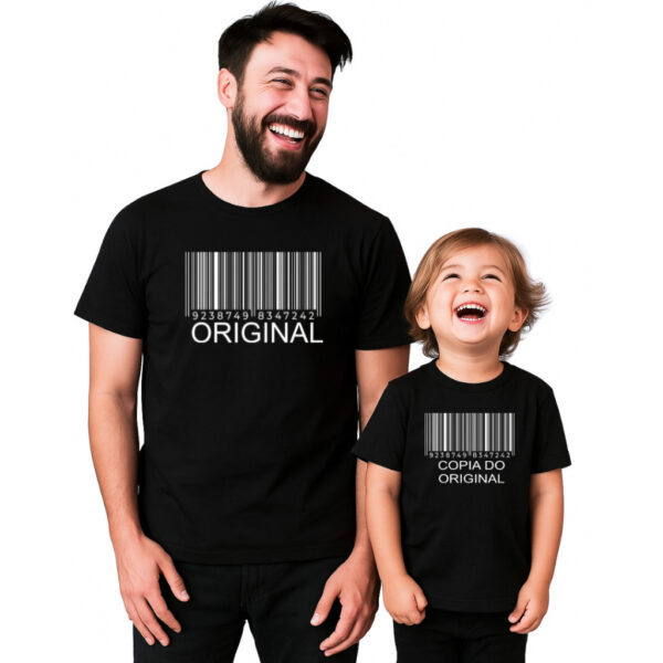 Kit Camisa Tal Pai Tal filho Estampada100% Algodão Original e CopiaDia do Pais CMS