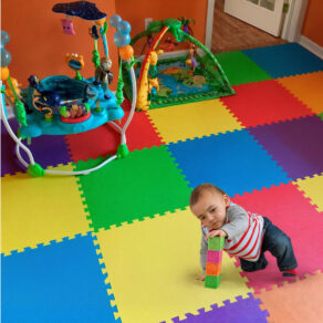 Kit Tapete Tatame Eva Premium Bebê 50x50x1cm 10mm+bordas Babyland Kit 04, 08, 10 e 12 Placas