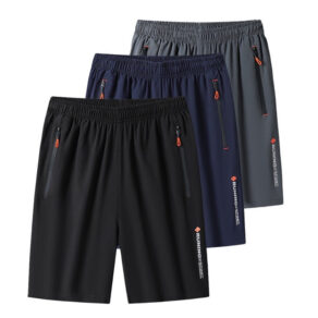(3 CORES) Bermudas Dry Fit de Alto Padrão Premium Casual Academia e Treinamento Externos e Internos