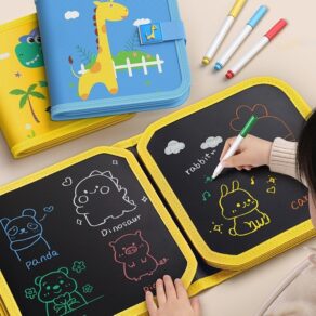 Livro Mágico Infantil De Colorir Apagável Com Kit 6/3 Canetinhas