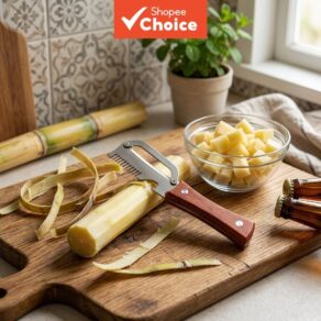 Descascador De Frutas E Vegetais Com Cabo De Madeira , Faca De Descascar Cozinha Em Aço Inoxidável Abridor
