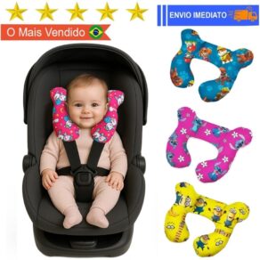 Almofada de Pescoço Bebê com Apoio de Cabeça para Cadeirinha bebe conforto