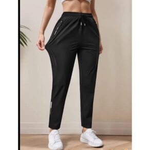Calça Feminina Dry Fit Com Elastano Esportiva Fitness Slim Fit