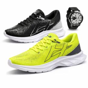 kit 2 Tênis Header Racer Masculino Esporte Academia Conforto + Relógio