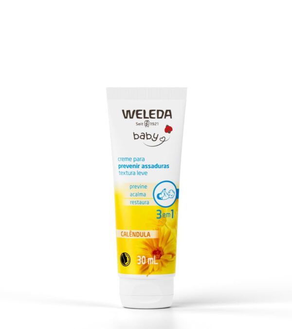 Weleda Babycreme de Calêndula | Proteção Natural Contra Assaduras | Fórmula Suave com Calêndula e Camomila | 30 ml