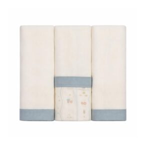 Fralda com Bainha Papi Encantos 70 cm x 68 cm - Contém 3 Unidades, Tratorzinho