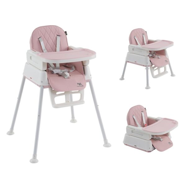 Cadeira De Alimentação Infantil 3 em 1 Harmony Maxi Baby (Rosa)