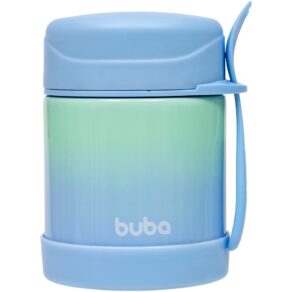 Buba Pote Termico C/Colher Degrade Azul