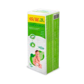 Bellacotton Algodao Quadrado Baby Bellacotton 100 Un. (Lv100Pg85)