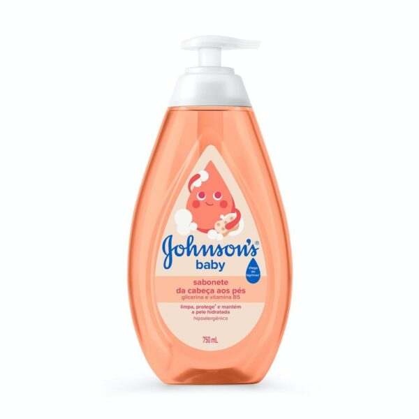 Johnson's Baby Sabonete Líquido Glicerina da Cabeça aos Pés, 750ml