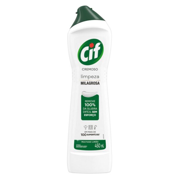CIF Cremoso Limpreza Milagrosa Limão para casa 450ml