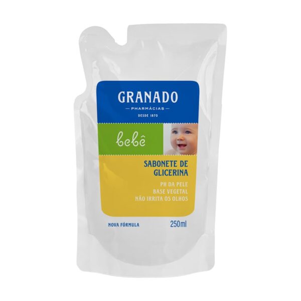 Granado Refil Sabonete Líquido Bebê, Tradicional, 250ml