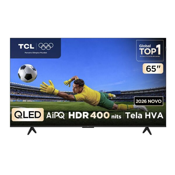 Smart TV TCL 65 Polegadas QLED 4K P7L Wi-Fi Bluetooth Google TV HDR10+ 120 Hz VRR AIPQ 65P7L
