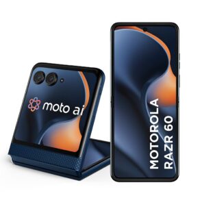 Smartphone Motorola Razr 60-256GB 24GB (12GB RAM+12GB Ram Boost) Tela dobrável 6,9" pOLED e externa 3,6” Moto AI camera IP48 - Azul Marinho