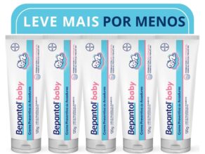 Bepantol Baby Pomada Assadura Bebe, Hipoalergênica, Kit 5 Unidades 120g