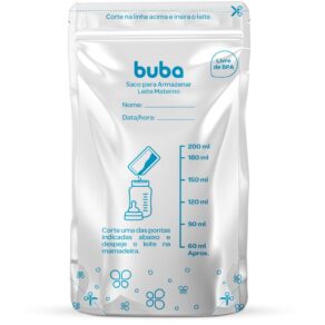 Saco Para Armazenar Leite Materno, Buba, Branco