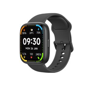 Bettdow SmartWatch, Relógio smartwatch com Ecrã tátil e Alexa, à prova d'água IP68, Relógio feminino e masculino, com 100+ modo esportivo e recebimento de notificações(preto)