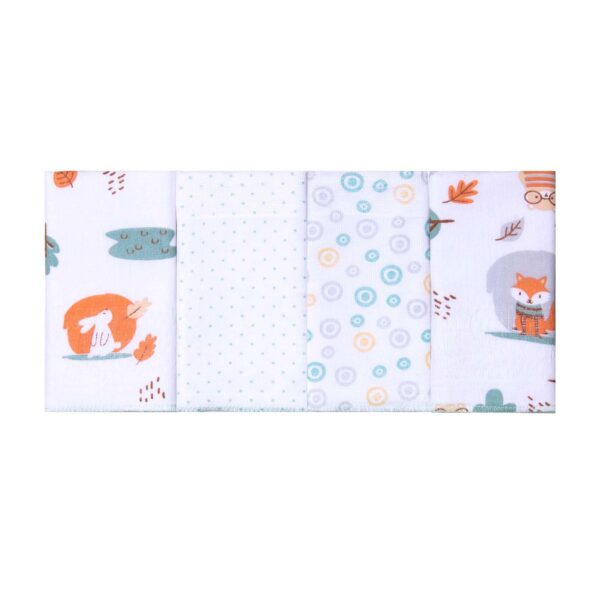 Papi Textil Paninho De Boca Bordados Karinho Estampado 32Cm X 32Cm Contém 04 Un