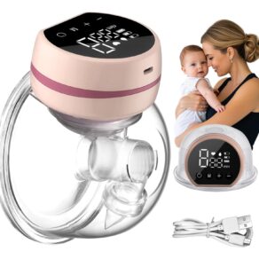Bomba Extratora de Leite Elétrica Portátil Recarregável Silenciosa para Amamentação para Mães em Movimento Bomba de Tirar leite Elétrica