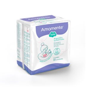 Algodão Quadrado Amamente® Baby 50 UN
