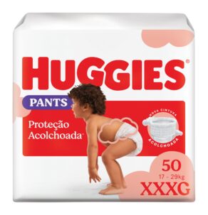 Fralda Pants Huggies Proteção Acolchoada Tamanho XXXG 50 unidades