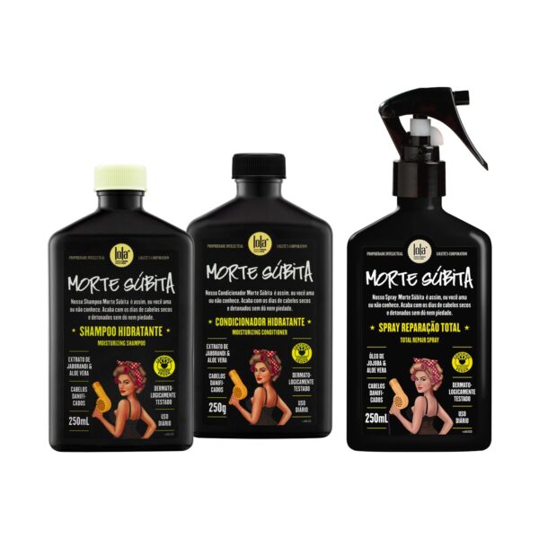 Kit Morte Súbita (Shampoo + Condicionador + Spray Reparaçao) - Lola From Rio