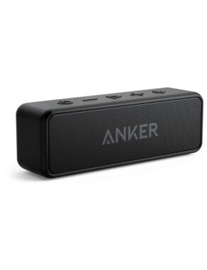 Anker soundcore 2 Caixa de Som Bluetooth Portátil com 12W de Som Estéreo, Bluetooth 5, BassUp, à Prova d'Água IPX7, 24 Horas de Reprodução, Emparelhamento Estéreo Sem Fio, Ideal para Casa e Viagens | 24 Horas de Reprodução, BassUp, à Prova d'Água IPX7, Emparelhamento Estéreo Sem Fio, Bluetooth 5, Ideal para Casa e Viagens