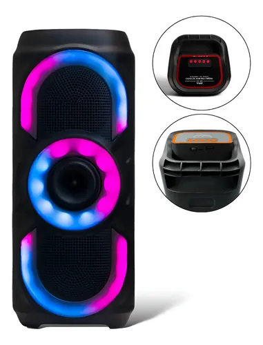 Caixa de Som Bluetooth Potente 50W Rgb Tws Usb Fm