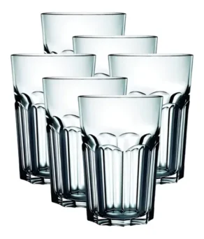 Copos de Vidro Grosso Original Line Glass de 400 Ml Água Suco Drink