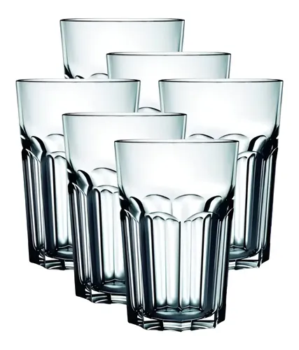 Copos de Vidro Grosso Original Line Glass de 400 Ml Água Suco Drink