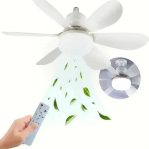 Ventilador de Teto Led 42Cm Branco Controle Remoto