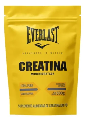 Creatina Monohidratada 500G 100% Pura - Everlast