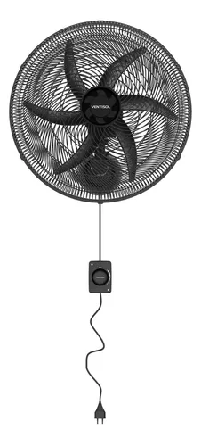 Ventilador de Parede Ventisol Oscilante 50Cm Premiun 50 Cm 135W Preto 220 P
