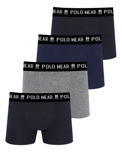 Kit 4 Cuecas Algodão Clássico Polo Wear Sortido Sortido 2