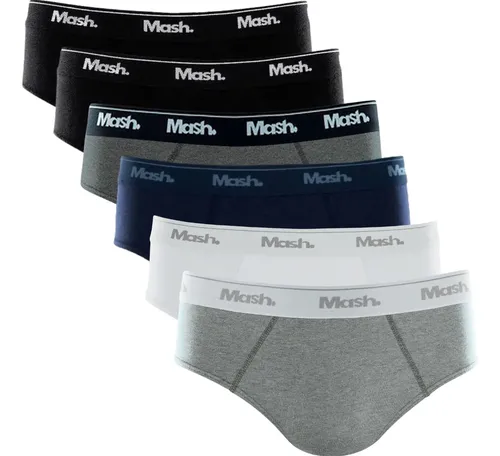 Kit 6 Cuecas Masculino Slip Mash De