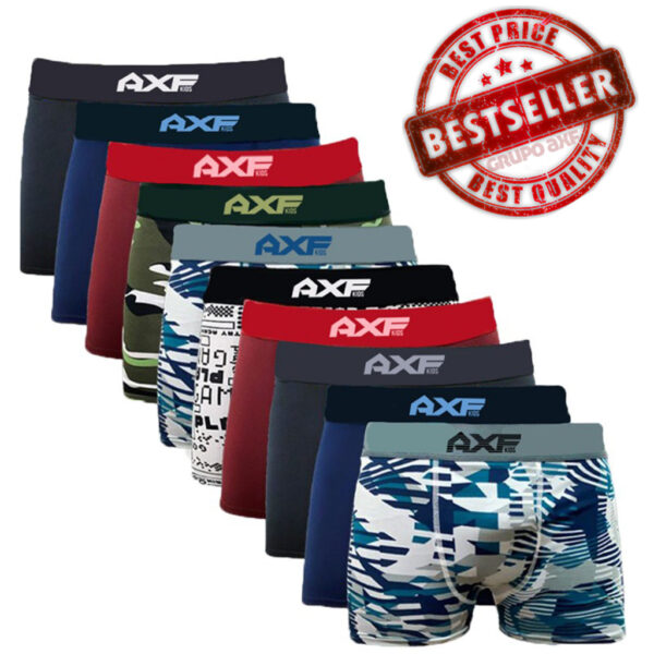 Kit Com 10 Cuecas Boxer Microfibra