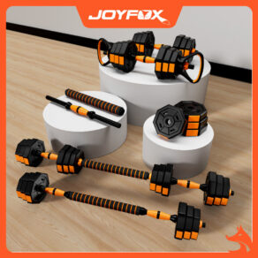 JOYFOX Alteres musculação Kit Halteres 6 Em 1 Musculação Até 10kg/30KG Ajustável Kettlebell
