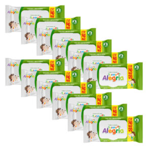 Kit C/12 Toalha Umedecida Turma da Alegria Leve 140 Pague 120 Total 1680 unidades