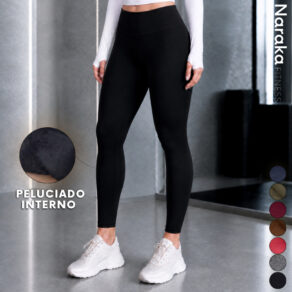 Calça Legging Flanelada Cintura Alta Zero Transparência