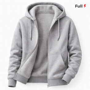 Moleton Ziper Estilosa Aberto Jaqueta Blusa De Frio Feminino Masculino Canguru Capuz Bolso Inverno